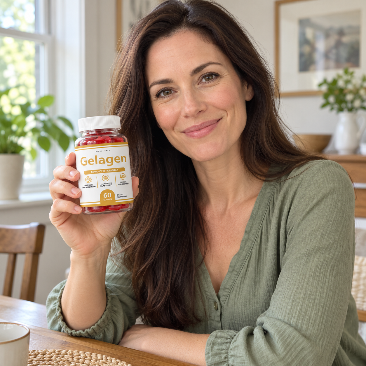 Linda A. with her Gelagen bottle